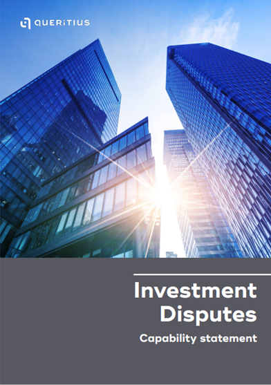 Investment Disputes Capability Statement